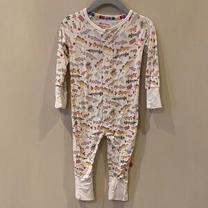 Magnetic Me fishing Patterned Convertible Coverall